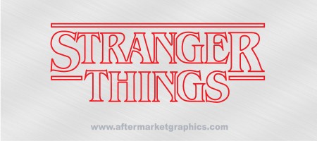 Stranger Things Decal Outline